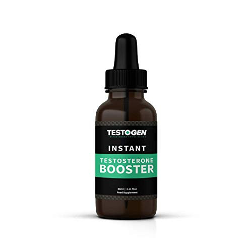 TestoGen Triple-Action Instant Testosterone Booster Drops with Powerful Natural Ingredients  Helps Improve Stamina  Strength and Energy  60milliliter