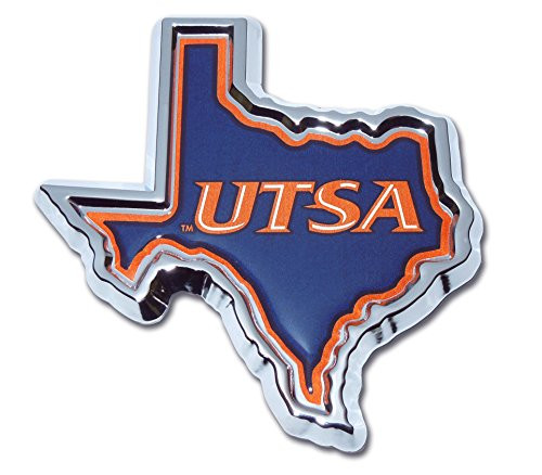 Elektroplate University of Texas San Antonio -TX Shape with Color- Emblem