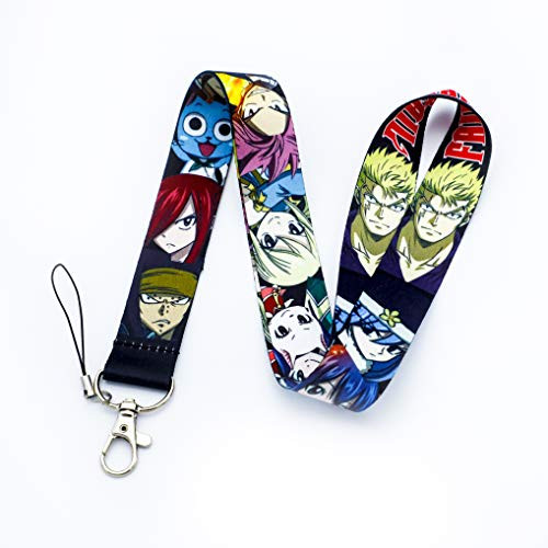 Fairy Tail Lanyard Character Anime Key Chain ID Card Badge Holder -Colors- Fairy Tail Lanyard Character Anime Key Chain ID Card Badge Holder -Colors-