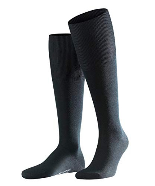 FALKE mens Airport M Kh Dress Sock  Black  US 12-5-13-5 EU 47-48 UK 11-5-12-5