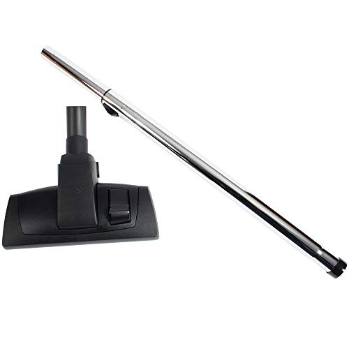 Cen-Tec Systems 95061 12 Combination Hard Floor and Carpet Vacuum Nozzle with Universal Friction Telescopic Chrome Wand  w  Black