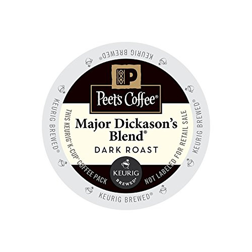 Peet's Coffee & Tea Coffee Major Dickason's Blend K-Cup Portion Pack for Keurig K-Cup Brewers, 88 Count
