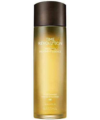 MISSHA Time Revolution Artemisia Treatment Essence 150ml-Double Fermented Artemisia Extract for Soothing Care and Natural Moisturization