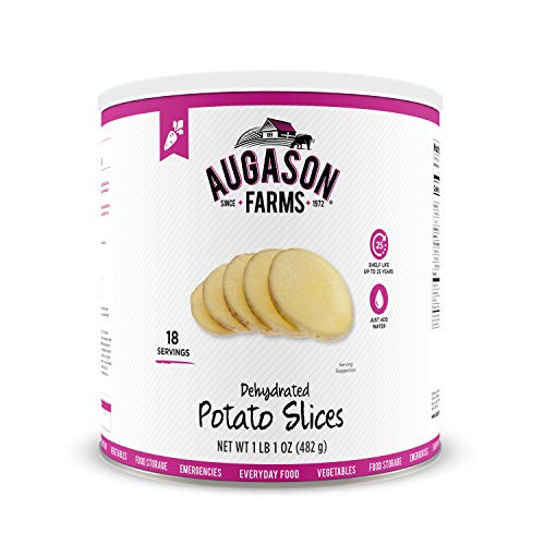 Augason Farms Dehydrated Potato Slices 1 lb 1 oz No- 10 Can Augason Farms Dehydrated Potato Slices 1 lb 1 oz No- 10 Can