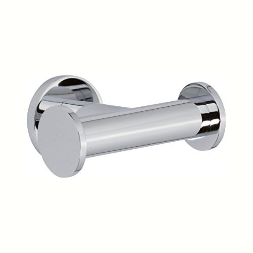 Ginger 4610D/PC Kubic Double Robe Hook 4610D, Polished Chrome