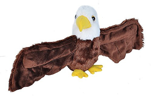Wild Republic Huggers Bald Eagle Plush Toy  Slap Bracelet  Stuffed Animal  Kids Toys  8