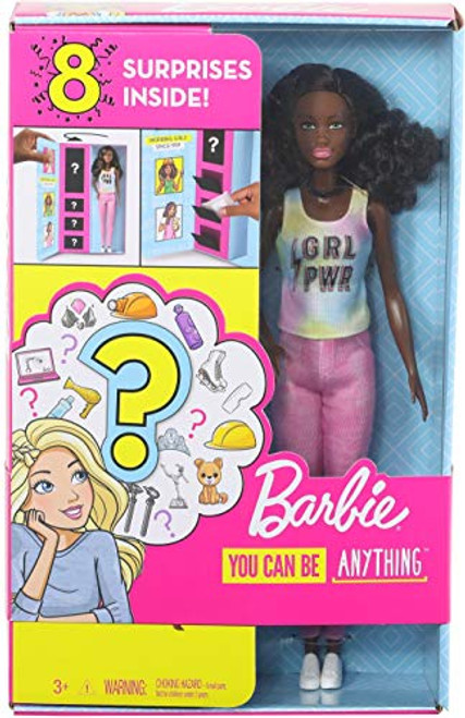 Barbie Surprise Doll  Brunette with 2 Career Looks and Accessories