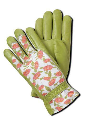 Magid BE268T Bella Floral Back Grain Palm Garden Glove  Medium