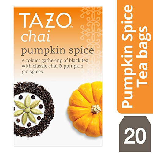 Tazo Chai Pumpkin Spice Black Tea (Pack of 3) - 60 Tea Bags