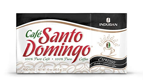 Cafe Santo Domingo 100 Pure Expresso Ground Coffee 10 oz -1 brick-