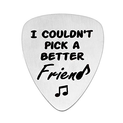 lauhonmin for Friendship Charm Guitar Pick Pendant for Long Distance Christmas - I Couldnt Pick A Better Friend lauhonmin for Friendship Charm Guitar Pick Pendant for Long Distance Christmas - I Couldnt Pick A Better Friend