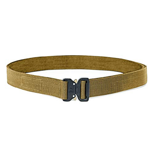 WOLF TACTICAL Heavy Duty Quick-Release EDC Belt - Stiffened 2-Ply 1-5 Nylon Gun Belt for Concealed Carry  Holsters  Pouches  Military Training