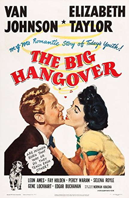 Posterazzi The Big Hangover Us Van Johnson Elizabeth Taylor 1950 Movie Masterprint Poster Print -11 x 17- Posterazzi The Big Hangover Us Van Johnson Elizabeth Taylor 1950 Movie Masterprint Poster Print -11 x 17-