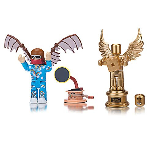 Roblox Celebrity Collection - Celebrity Collection-The Clouds Flyer - The Golden Bloxy Award Two Figure Bundle -Includes 2 Exclusive Virtual Items-