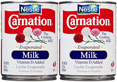 Carnation Evaporated Milk Can-Vitamin D Added- 12 Fl Oz -Pack of 2-