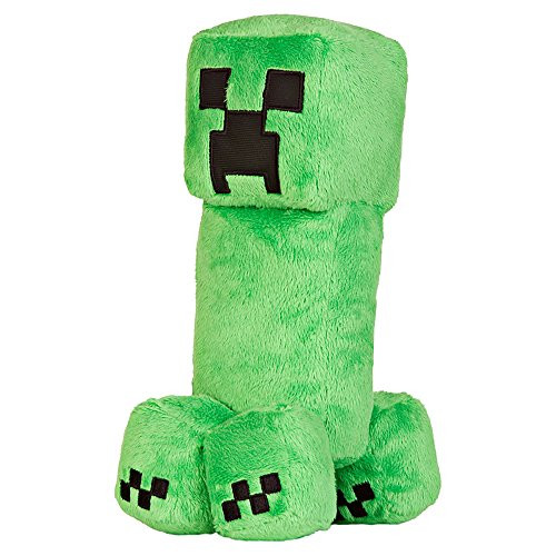 JINX Minecraft Creeper Plush Stuffed Toy  Green  10-5 Tall