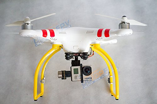 SummitLink Yellow Tall Extended Landing Gear for DJI Phantom 1 2 Vision Wide and High