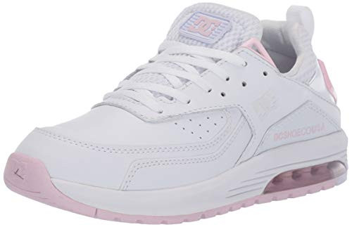 DC Womens VANDIUM SE Skate Shoe  White-Pink  9 M US