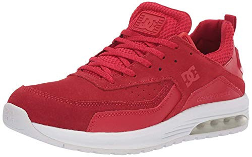 DC Mens VANDIUM Skate Shoe  red-White  9 M US