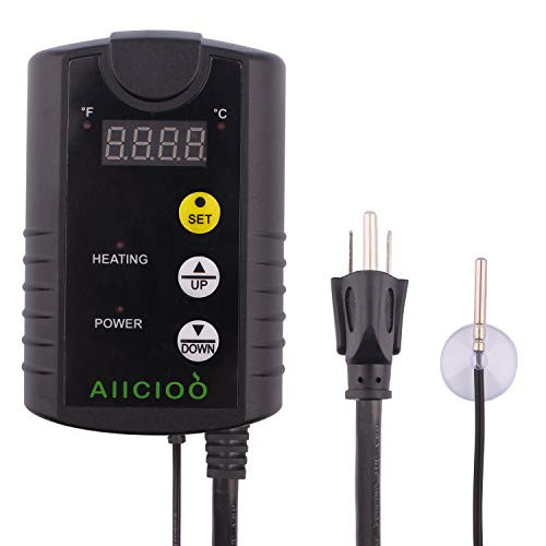 Reptile Thermostat Controller - Reptiles Heating Pad Thermostat Seed Germination Heat Mat Brewing Temperature Control 68-108 °F Reptile Thermostat Controller - Reptiles Heating Pad Thermostat Seed Germination Heat Mat Brewing Temperature Control 68-108 °F