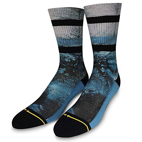 MERGE4 Tentacles Blue Adult Mens Crew Basics Sock -Large-