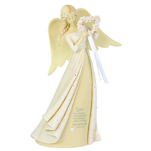 Enesco Foundations Wedding Angel Figurine  9 Inch  Multicolor