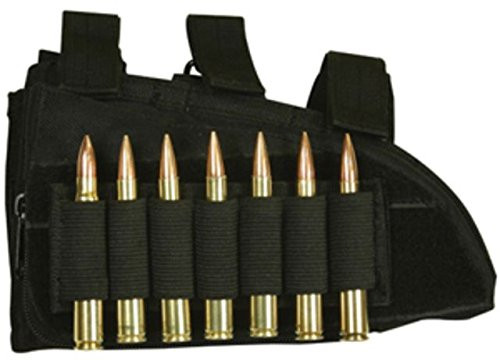Fox Outdoor Products Rifle Butt Stock Cheek Rest  Black  8 x 4-5