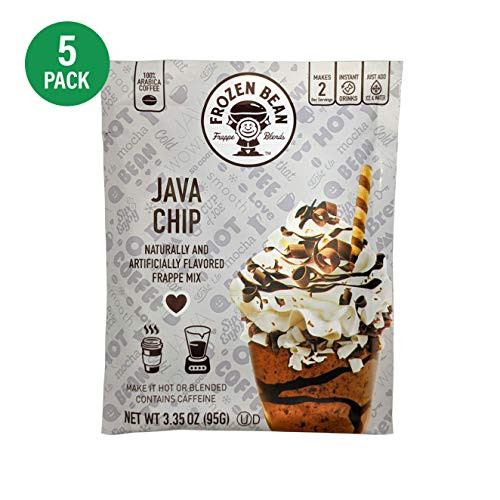 Frozen Bean Java Chip Frappe Mix  5 Packets  10 Servings