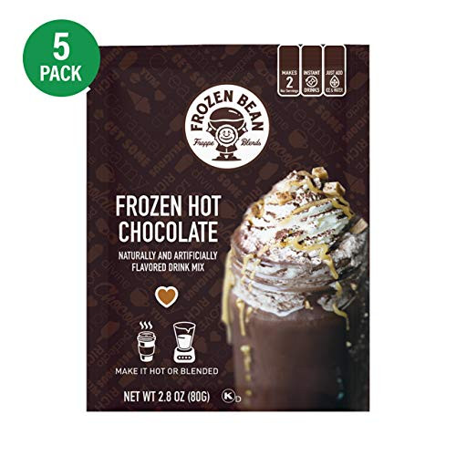 Frozen Bean Frozen Hot Chocolate Frappe and Milkshake Mix  5 Packets  10 Servings