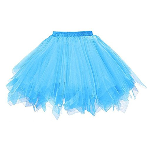 Big Girls Tutu Skirts Layered Tulle Princess Dresses Sparkle Halloween Tutu Blue Big Girls Tutu Skirts Layered Tulle Princess Dresses Sparkle Halloween Tutu Blue
