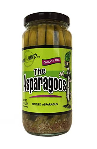 The Asparagoos - Garlic and Dill  Pickled Asparagus  16 oz -3 pack-