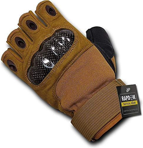 RAPDOM Tactical T42-PL-COY-09 Half Finger Knuckle Glove  3XL  Coyote