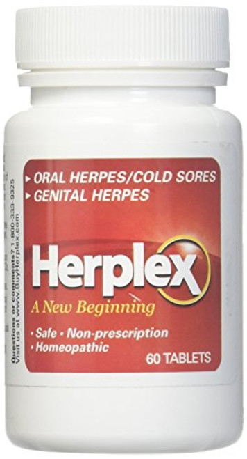 Herplex Herpes Treatment - Tablets for Herpes Outbreaks and Cold Sore Treatment with No Side Effects - Prevents Outbreaks - HSV2 Treatment Quickly Eases