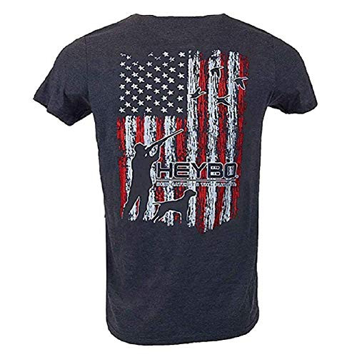 Heybo Merica Ducks Short Sleeve T-Shirt Navy -Small-