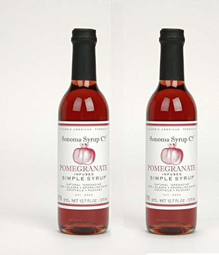 Sonoma Syrup Pomegranate Simple Syrup 12- 7oz 2 Pack -2-