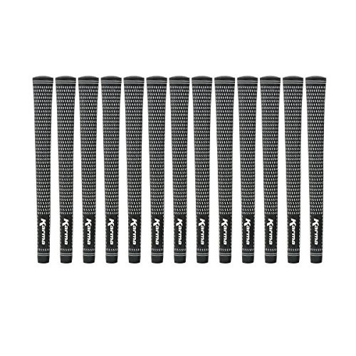 Karma Velour Golf Grip Bundle -13 Piece-  Black-White  Midsize