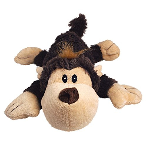 KONG Cozie Funky Monkey  Squeaky Plush Dog Toy  for Medium Dogs