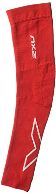 2XU Compression Flex arm Sleeve -Single- Red-White Large 2XU Compression Flex arm Sleeve -Single- Red-White Large
