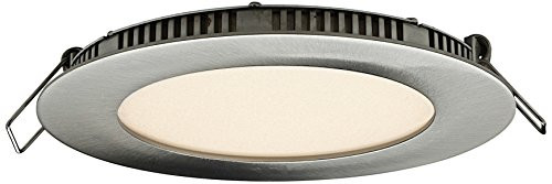 DALS Lighting 8004-SN 4" Round Pro Adjustable Color LED Recess Panel Light 4", Satin Nickel