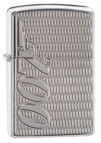 Zippo James Bond 007 Armor Chrome Finish Lighter  Armor High Polish Chrome  One Size