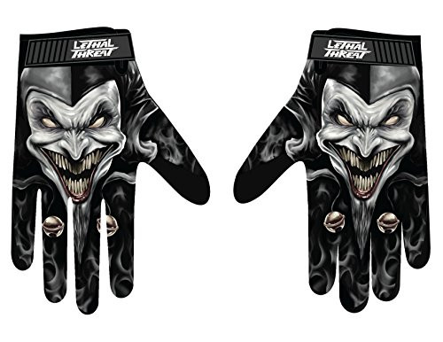Lethal Threat Mens Gloves -Jester Men--Black  Medium-  1 Pack GL15007M