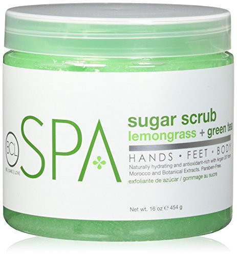 BCL SPA Sugar Scrub Lemongrass - Green Tea  16 oz