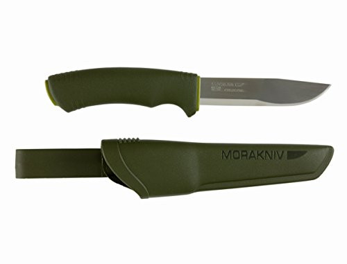 Morakniv Bushcraft Forest Fixed Blade Outdoor Knife with Sandvik Stainless Steel Blade  4-3-Inch