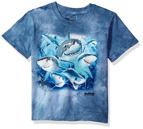 The Mountain unisex child Sharks Selfie T Shirt Blue Small US The Mountain unisex child Sharks Selfie T Shirt Blue Small US
