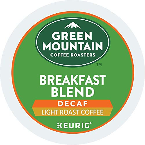 Green Mountain Coffee Roasters Breakfast Blend Decaf Single-Serve Keurig K-Cup Pods Light Roast Coffee 48 Count Green Mountain Coffee Roasters Breakfast Blend Decaf Single-Serve Keurig K-Cup Pods Light Roast Coffee 48 Count
