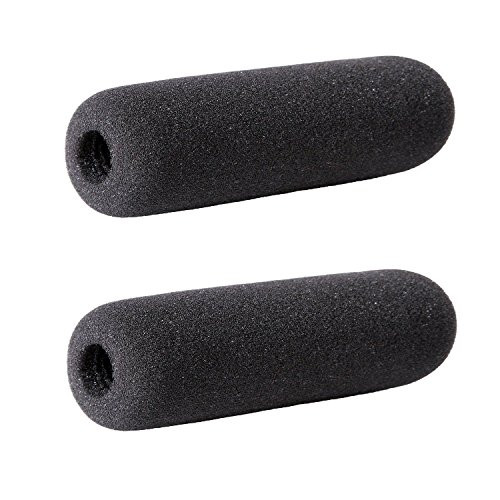 Movo F14 Foam Windscreen for Shotgun Microphones for up 8cm including the Azden SGM-PDII  SMX 10  ECZ-990 -2 PACK-