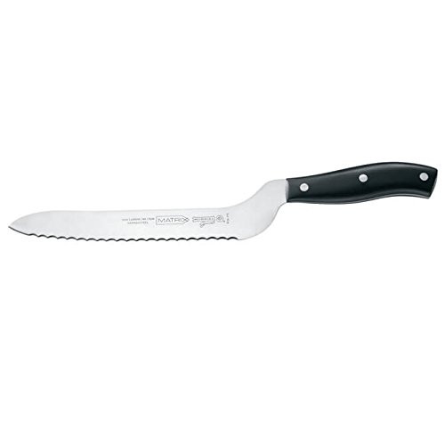 Mundial BP9120-9E Matrix Offset Sandwich Knife  Serrated Edge  Black