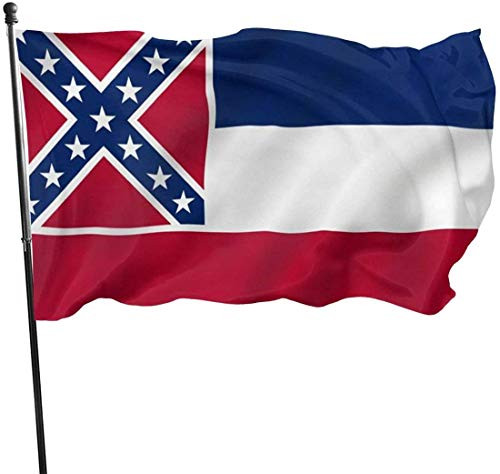 ROYAL WIND Mississippi State Flag - 3x5ft 100 Poly Flag - Perfect for Home Decor  parades  Events  classrooms  etc