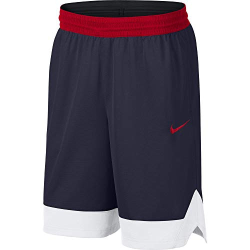 Nike Dri-FIT Icon  Mens Basketball Shorts  Athletic Shorts with Side Pockets  College Navy-White  XL