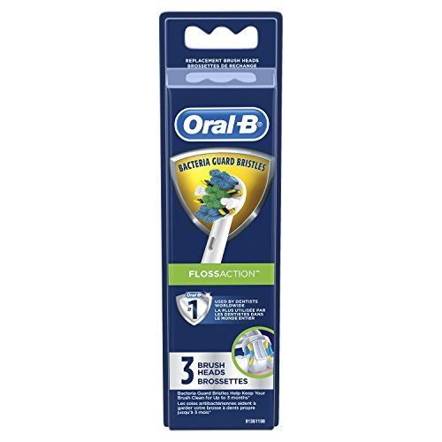Oral-B Floss Action Electric Toothbrush Replacement Brush Heads Refill  3 Count Packaging may Vary
